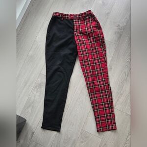 Hot Topic Red and Black Plaid Apparel